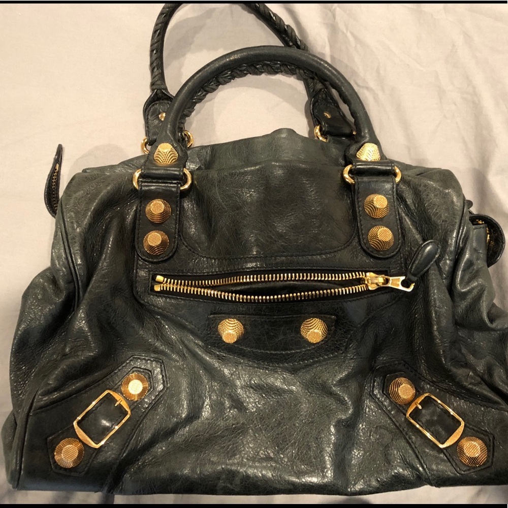 Balenciaga Work Black with Giant Gold hardware